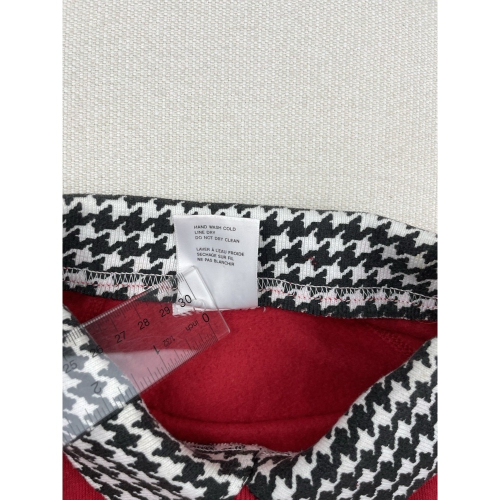 EZL Scotty Red‎ Women's Sweatshirt Top Size L/XL Red Collard Fleece Cotton Blend - Picture 8 of 9